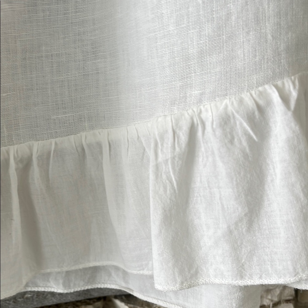 Terzo Millennio White Ruffle Blouse - Picture 4 of 4